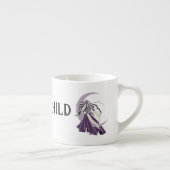 Tasse Expresso Déesse de la lune d'argent violet (Droite)