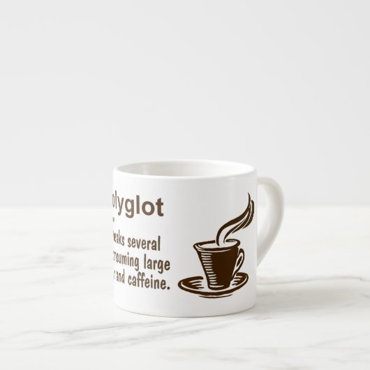Tasse Expresso Définition de Hyperpolyglot (Devant droit)