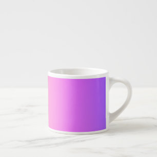 Tasse Expresso Dégradé coloré rose pêche et violet qui s'estompe