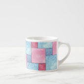 Tasse Expresso Denim Patchwork Espresso Mug, Rose, Blues (Droite)