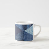 Tasse Expresso Denim Urban : Patchwork à rayures détendues. (Droite)