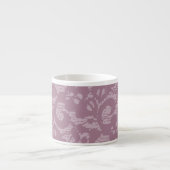 Tasse Expresso Dentelle violette (Devant)