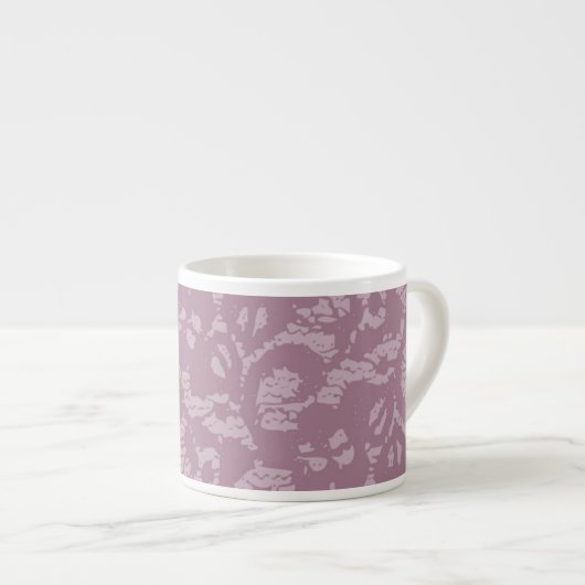 Tasse Expresso Dentelle violette (Devant droit)