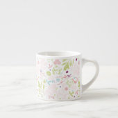 Tasse Expresso déploiement de motif floral (Droite)