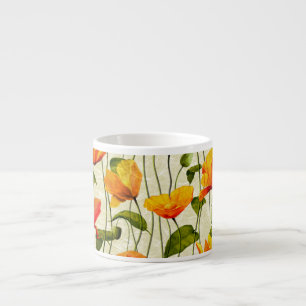 Tasse Expresso Des pavots brillants