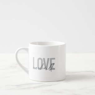Tasse Expresso Design cool minimaliste, simple et moderne Love Na