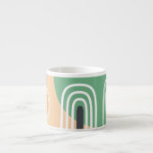 Tasse Expresso Design d'art biologique abstrait (Devant)