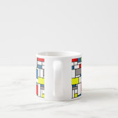Tasse Expresso Design de style mondrien (Dos)