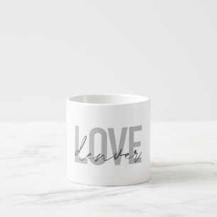 Tasse Expresso Design minimaliste, simple, moderne, urbain Love D