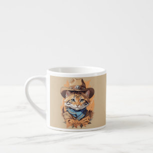 Tasse Expresso Design vintage Cowboy Kitten