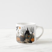 Tasse Expresso Design Vintage Halloween éffrayant - Fantôme, Citr (Droite)