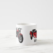 Tasse Expresso dessin animé de la moto Sidecar (Devant)