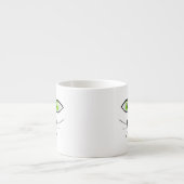 Tasse Expresso Dessin animé visage drôle de chat-29034 (Devant)
