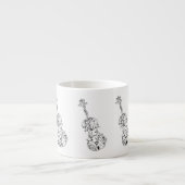Tasse Expresso Dessin au trait violon de café express (Devant)