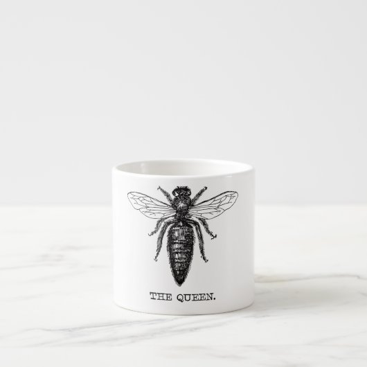 Tasse Expresso Dessin classique de l'illustration de Queen Bee (Devant)