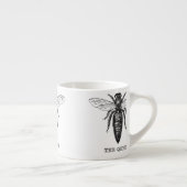 Tasse Expresso Dessin classique de l'illustration de Queen Bee (Droite)