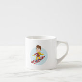 Tasse Expresso Dessin de Snowboard (Droite)