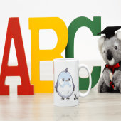 Tasse Expresso Dessin d'oiseau Cute Kawaii Chubby - adorable Past