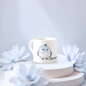 Tasse Expresso Dessin d'oiseau Cute Kawaii Chubby - adorable Past