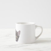Tasse Expresso Deux chats - tabby et tortie (Droite)