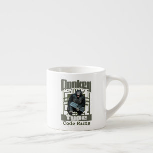 Tasse Expresso Développeur Full-Stack de type singe, code s'exécu
