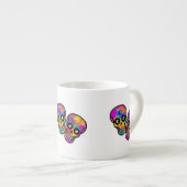 Tasse Expresso Dia De Los Muertos Heureux Couple (Devant droit)