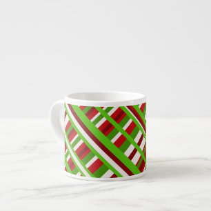 Tasse Expresso Diagonale de Noël
