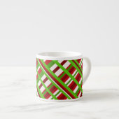 Tasse Expresso Diagonale de Noël (Devant droit)