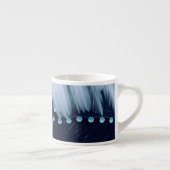 Tasse Expresso Diamants et plumes bleus de glace (Droite)