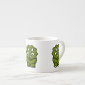 Tasse Expresso Dinosaure mignon de bande dessinée (Devant droit)
