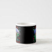 Tasse Expresso Dinosaure Santa Claus (Devant)