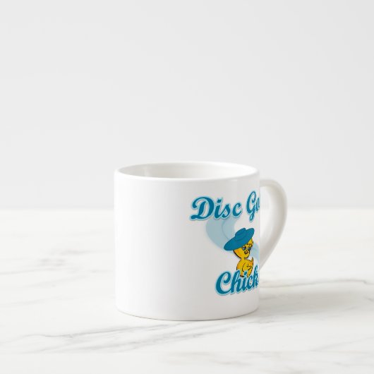Tasse Expresso Disc Golf Chick #3 (Devant droit)
