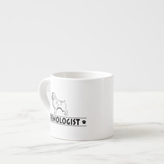 Tasse Expresso Doigt d'Affenpinscher (Devant gauche)