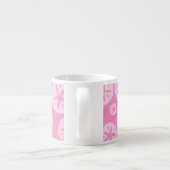 Tasse Expresso Dollar de sable blanc et rose (Dos)