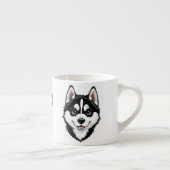 Tasse Expresso Douce chiot Husky sibérien (Droite)