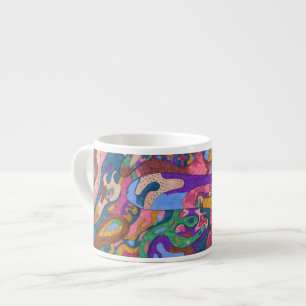 Tasse Expresso Dragon Ride, Original Abstrait