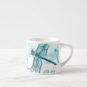 Tasse Expresso Dragonflies élégantes : Aquarelle (Droite)