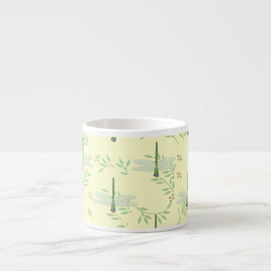 Tasse Expresso Dragonfly / Damselfly Motif (Devant)