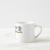 Tasse Expresso Dragons d'or et d'argent unis (Droite)