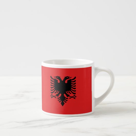 Tasse Expresso Drapeau albanais (Droite)