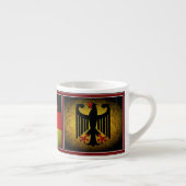 Tasse Expresso Drapeau allemand, aigle noir, Allemagne pour toujo (Droite)
