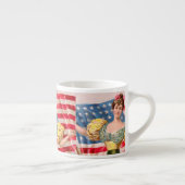 Tasse Expresso Drapeau américain Lady Liberty Independence (Droite)