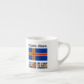 Tasse Expresso Drapeau Ashland Islands Ålander Personnalisé (Droite)
