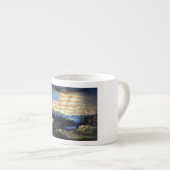 Tasse Expresso Drapeau céleste américain dans le ciel, Guerre civ (Devant droit)