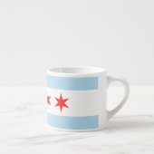 Tasse Expresso Drapeau Chicago de style moderne (Droite)