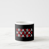 Tasse Expresso Drapeau CROATIE (Devant)