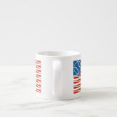 Tasse Expresso Drapeau de base-ball (Dos)