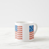 Tasse Expresso Drapeau de base-ball (Devant droit)