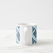 Tasse Expresso Drapeau de brosse de la Grèce (Dos)