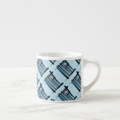 Tasse Expresso Drapeau de brosse de la Grèce (Droite)